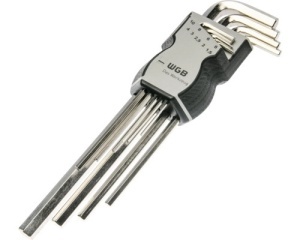 Set chei hexagonale WGB 1,5-10 mm, 9 piese, crom-vanadiu