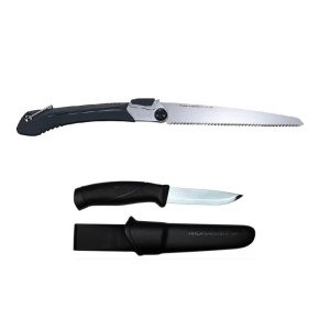 Set cutit, Morakniv Companion Heavy Duty si fierastrau Tajima - Img 2