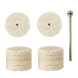 Set discuri pentru lustruire, din pasla, 22mm, Proxxon 28798 - Img 1