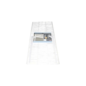 Set polita plasa metalica Dolle Gridboards 800x406x10 mm, alba, pentru rafturi modulare - Img 8