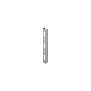 Sina simpla de perete Dolle Single Slot 145mm, argintie, pentru rafturi modulare