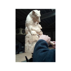 SPB1050 Menghina sculptura in lemn profesional, pt piese mari - Img 3