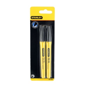 Stanley 0-47-316, set doua markere negre, cu varf subtire, blister - Img 3