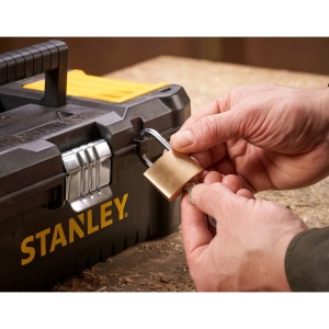 Stanley STST1-75515, essential, cutie pentru scule cu doua organizatoare pe capac si tava detasabila, inchizatoare metalica, 7.60 litri, (12.5 inch) 320x188x132mm - Img 11
