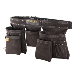 Stanley STST1-80113, curea cu buzunare din piele pentru unelte si scule, 48.6 x 6.8 x 8.9cm - Img 5