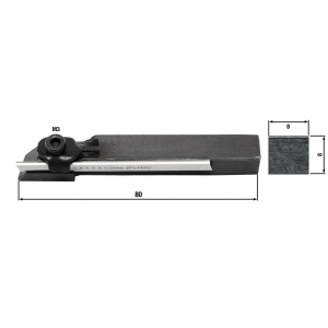 Suport pentru scule de debitare 8x8 cu 2 lamele, WABECO - Img 2