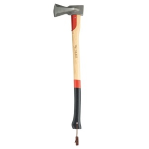 Topor despicare lemne de foc cu teaca din piele, Long Splitter Adler