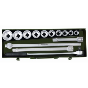 Trusa chei tubulare 3/4" pentru camioane, Proxxon 23300, 14 piese - Img 2