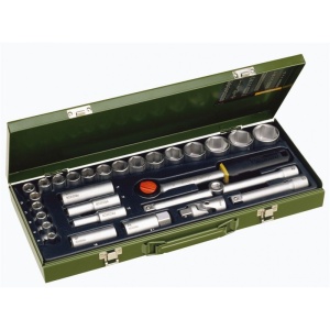 Trusa chei tubulare in cutie de metal, Proxxon 23000, 1/2", 29 buc - Img 2