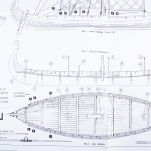 1006/01 Planuri constructie navomodel Amati Drakkar Viking - Img 2