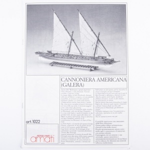1022 Planuri constructie navomodel Amati Canoniera Arrow