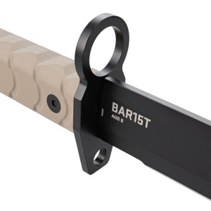 Baioneta tactica SOG BAR15T Tanto Bayonet FDE, otel AUS-8, lama 180 mm - Img 5