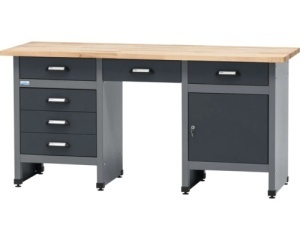 Banc de lucru 1700 mm, 1 usa si 6 sertare