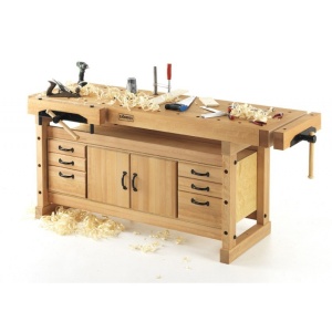 Banc de lucru pentru tamplarie PROFI SCANDI PLUS 1425 + dulap SM07, Sjobergs - Img 10