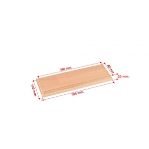 Baza lemn masiv 300x100mm pt modele modelism, Amati Italia. - Img 3