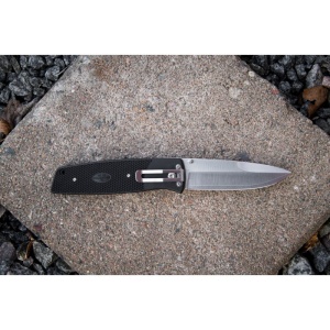Briceag Fallkniven PXLX CoS Stainless Steel Micarta Liner Lock EDC - Img 4