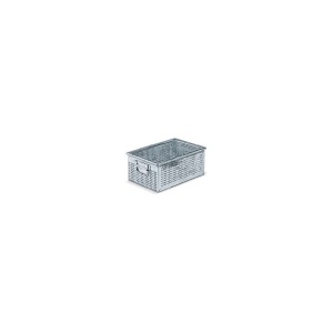 Cutie depozitare perforata, cu manere, 450x300x200 mm, ˜ 4.2 mm - Img 2