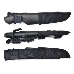 Cutit Bushcraft Expert cu teaca Tactical neagra,sistem Molle, Morakniv