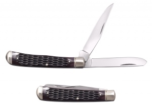 Cutit Cold Steel Trapper 8Cr13MoV (Blue Bone / Jigged Bone / Yellow Bone) - Img 2