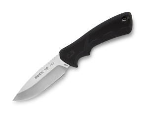Cutit de vanatoare Buck 685 BuckLite MAX II Large 0685BKS-B, lama 10.2 cm, otel 420HC, maner cauciuc, teaca inclusa
