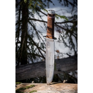 Cutit Fallkniven NL1L Frej Lam. VG10 Satin Finish Lama 250 mm Otel Laminat VG10 Maner Piele - Img 7