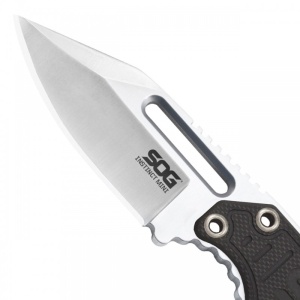 Cutit neck knife SOG Instinct Mini G10 Satin, otel 5Cr15MoV, lama Drop Point 48 mm - Img 3