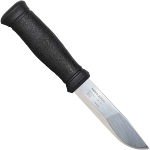 Cutit outdoor Morakniv 2000 Bushcraft Black Editie Aniversara 130 ani , lama inox si maner ergonomic