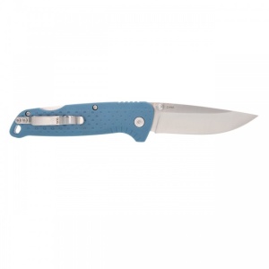 Cutit pliabil SOG Adventurer LB Nordic Blue Satin 13-11-03-43, lama Drop Point CRYO 5Cr15MoV Satin, Lockback, Thumb Stud, maner GRN Nordic Blue, EDC Outdoor - Img 5