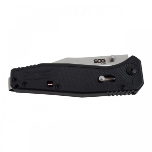 Cutit pliabil SOG Flare FLA1001-CP, lama Clip Point 8Cr13MoV Satin, deschidere asistata S.A.T., Arc Lock, maner GRN, EDC - Img 5