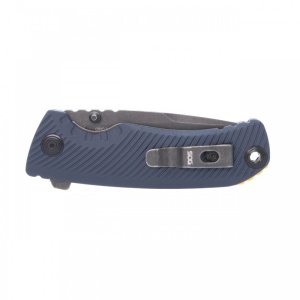 Cutit pliabil SOG Tellus ATK Squid Ink Yellow 11-06-03-43, lama Clip Point CRYO 440C, ATK Lock, maner GRN galben, EDC Outdoor - Img 8