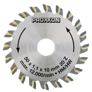 Disc debitor cu dinti din tungsten, Proxxon 28017, 50mm, 20 dinti