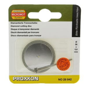 Disc debitor diamantat, 38x0.6mm, Proxxon 28842 - Img 6