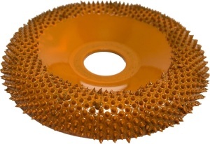 Disc sculptura lemn SABURR - Ø100 mm fata rotunda. - Img 11