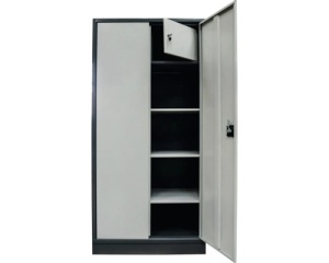Dulap metalic 2 uși FAM MD273 890x450x1800 mm, cu 3 polițe și cutie de valori - Img 4