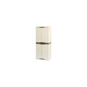 Dulap utilitar plastic 2 usi, Evolution 700x470x1780 mm, cu 4 polite si spatiu pentru unelte inalte