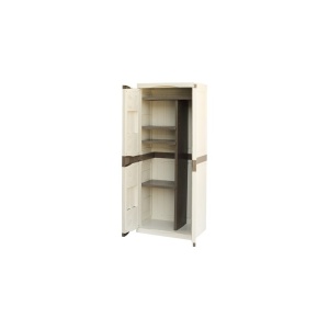 Dulap utilitar plastic 2 usi, Evolution 700x470x1780 mm, cu 4 polite si spatiu pentru unelte inalte - Img 3