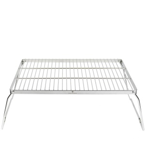 Gratar pliabil pentru foc de tabara Stabilotherm BBQ Grid Large din otel inoxidabil - Img 2