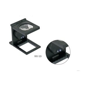 Lupa textila pentru masurat fire cu LED, ø 30 - Img 2