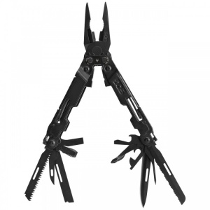 Multitool SOG PowerAccess Deluxe Black, 21 functii, Compound Leverage, kit 12 biti si husa nylon - Img 2