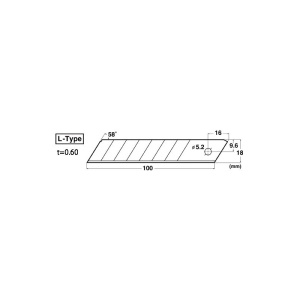 NT Cutter BL-151 Set 5 Lame Segmentate Groase 18mm - Img 4