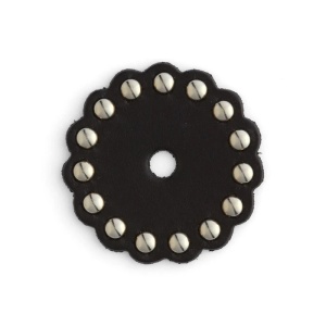 Ornamente negre din piele pre-gaurite Tandy Leather SUA - Img 2