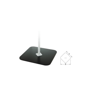 Placa fixa pentru stand cu doua falci cu arc, Unior - Img 2