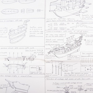 Planuri constructie, galion in miniatura, Amati Italia - Img 2