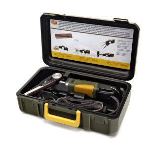 Proxxon 28536, Minislefuitor de tip curea BS/E, cap oscilant, 225-450 rpm, 80W, + geanta si accesorii - Img 16