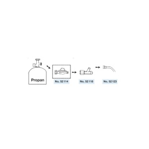 Regulator presiune butelie gaz 2,5 bari filet 3/8", pentru propan & butan - Img 3