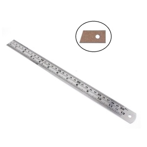 Rigla cu talpa de pluta 30 cm - Img 2