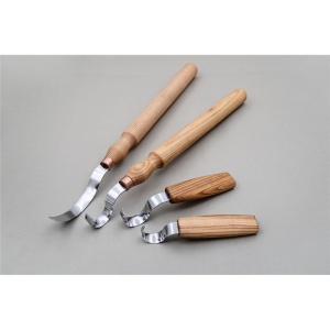 S11 Set 4 cutite cu carlig de sculptura/cioplit, BeaverCraft - Img 6