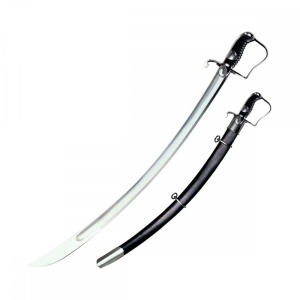 Sabie Cold Steel 1796 Light Cavalry Saber 1055 Carbon Steel (Leather Scabbard / Steel Scabbard)