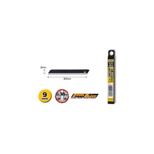 Set 10 lame negre de precizie 9 mm OLFA ASBB-10 Japonia - Img 2