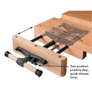 Set 2 garnituri de fălci din piele cu granulație pentru menghina banc de lucru tamplarie Veritas Tools